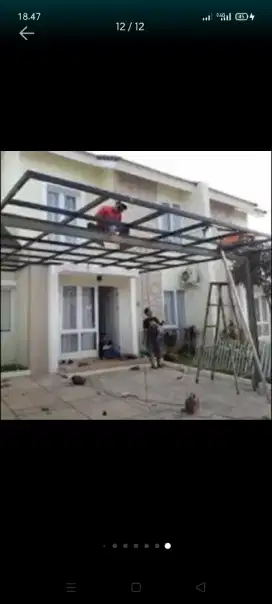 atap bocor kanopi atap bajarigan terpasang dll