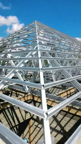 RENOVASI RUMAH RANGKA ATAP BAJA RINGAN PLAVON PVC KANOPI TERAS DLL