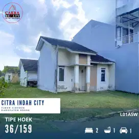 Rumah Hoek Murah Luas Tanah 159m di Citra Indah City Cileungsi