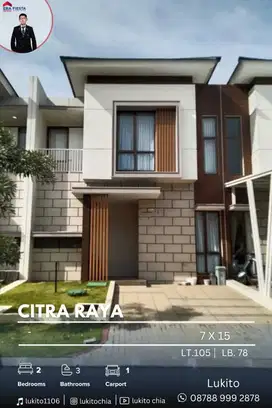 Dijual Cepat Rumah Baru Citra Raya Depan Mall Lokasi Strategis