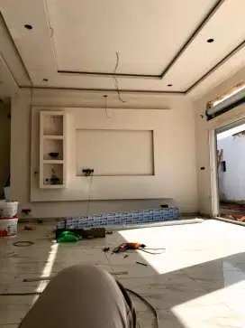 RENOVASI RUMAH RANGKA ATAP BAJA RINGAN PLAVON PVC KANOPI TERAS DLL
