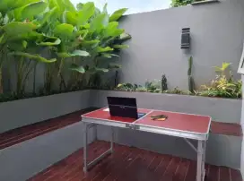 Meja Lipat Koper Portable Serbaguna Kaki Kotak / Meja Lipat Camping