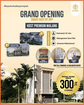 Rumah Kos Premium 4 Kamar Depan Kampus UMM Kota Malang