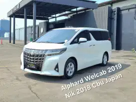 Alphard Welcab Cash 2019 Facelift Nik 2018 Putih Toyota 2.5 Kursi Roda