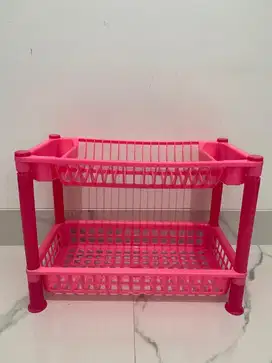 Rak piring minimalis pink