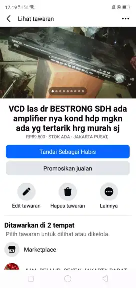 Video player BESTRONG lawas SDH ada amplifier nya kond hdp mgkn perlu