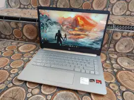 Hp 14s gaming ryzen 3 ram 8gb ssd 512gb vga radeon 5gb FHD backlit ok