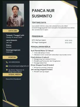 Info lowongan pekerjaan