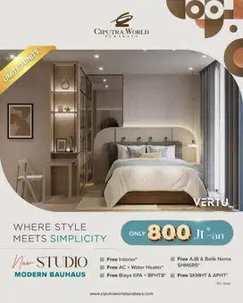 Apartment Ciputra World Type Studio Full Furnished Unit Terbatas !!