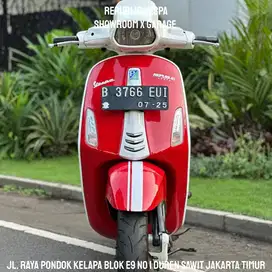 DIJUAL CEPAT Vespa SPRINT 150 3V 2014 MERAH MODIF KALCER