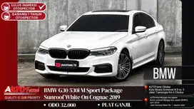 BMW G30 530i M Sport Package Sunroof White On Cognac 2019