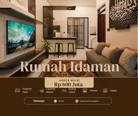 Dijual rumah estetik nyaman di lokasi yg aman