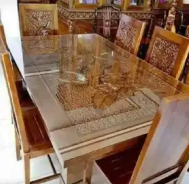 Jual Murah Meja Makan Jati Kursi 6