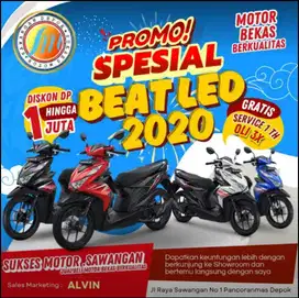 PROMO CASH KREDIT HONDA BEAT NEW LED CBS TH 2021 UNIT MULUS BERGARANSI