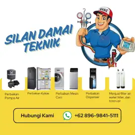 jasa service pompa air, kulkas, showcase, dan mesin cuci