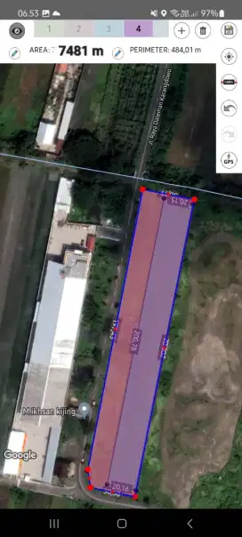 Tanah Zona Industri Jln Raya Daleman - Karangdowo 5 km Dari Kota Solo