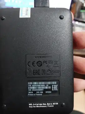 Hardisk portable wd element 1Tb warna hitam