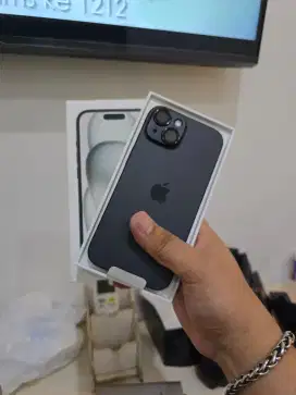 iPhone 15 128gb iBox Fullset Original Baru 1 Minggu seperti baru
