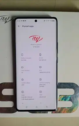 Itel s23+ 8/256 layar lengkung