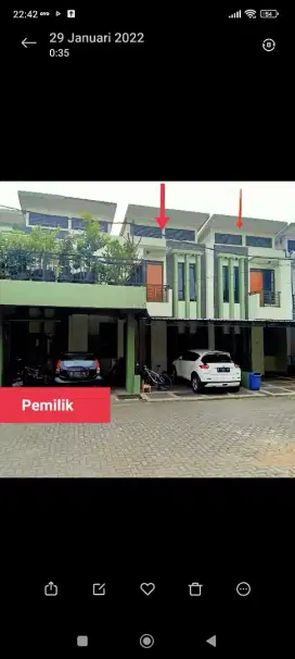 Dikontrakan 2 unit Rumah Minimalis 2 Lantai