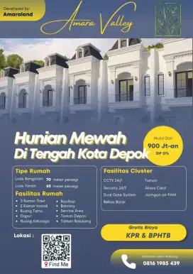 Rumah deket UI Kelapa Dua Depok