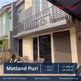 DIJUAL CEPAT ! RUMAH 3 KAMAR BAGUS DAN SIAP HUNI DI METLAND PURI