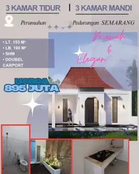 RUMAH BARU MODEL CLASIC DI TLOGOMULYO PEDURUNGAN SEMARANG