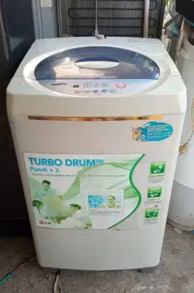 Mesin cuci 1tabung otomatis merek LG 8kg