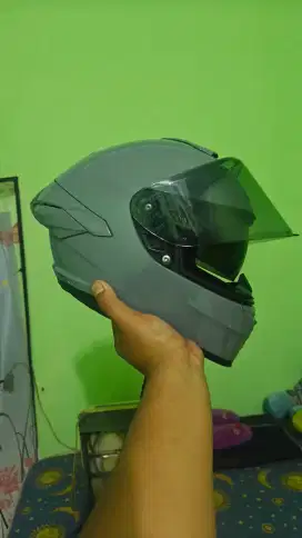 Helm NHK Mark 1 Glossy Grey Double Visor