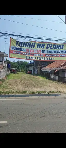 Jual tanah dan bangunan di Papanggo cijoro jl sunan Kalijaga