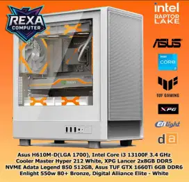 PC Gaming & Desain Grafis Core i3 Gen13 White Theme