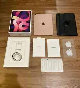 Ipad Air 4 64gb Pink Rosegold Fullset lengkap original mulus terawat