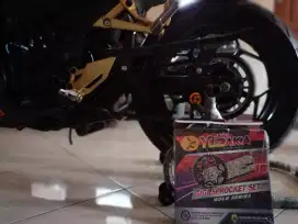 Gear fullset yuzaka ukuran klx 250
