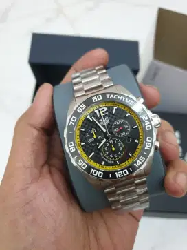 ORIGINAL jam tangan TAG Heuer Formula 1 Yellow Carbon Dial