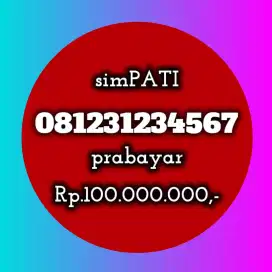 NOMOR CANTIK SIMPATI 1234567