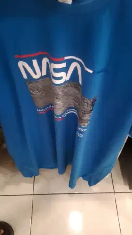 Kaos nasa  jumbo size 3xl-4xl full katun
