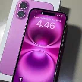 Iphone 16 128gb pink original ibox garansi on mulus fullset