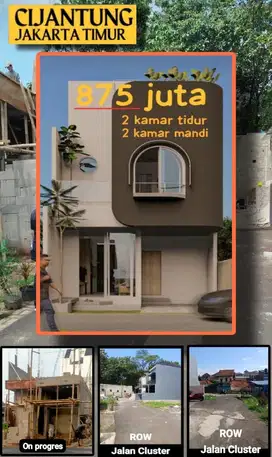 Rumah on progress  Cash kpr 2kt 2km jakarta