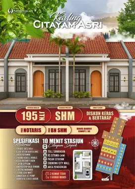 Rumah Dekat Stasiun dan Bus Transjakarta. Harga dibawah NJOP
