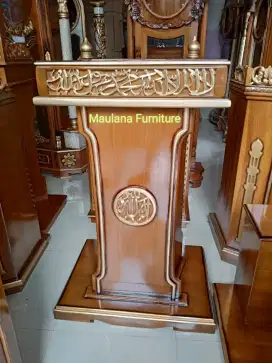 Mimbar masjid dan podium minimalis ready bisa COD