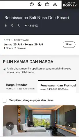 Voucher Hotel Renaissance Bali Nusa Dua Resort