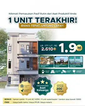 UNIT TERAKHIR KOST 3LT SHM 11KT semi furnished di Tembalang Semarang