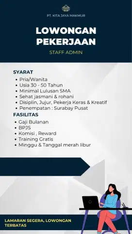 STAFF ADMINISTRASI KANTOR
