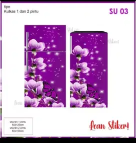 Ready Stiker kulkas 1 pintu bayar COD