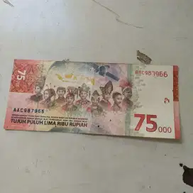 Uang kertas 75.000