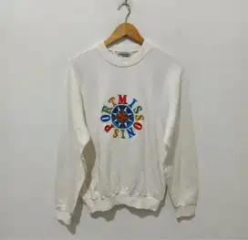 MISSONI SPORT Embroidery Big Logo Crewneck Sweatshirt