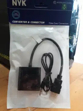 Konverter HDMI ke VGA — Cocok untuk Monitor & Proyektor!