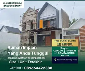 Tinggal 1 unit Hunian Islami Nuansa Villa di Bandung Barat
