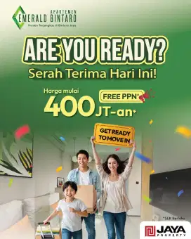 Jual Apartemen Emerald Bintaro Siap Huni Bayar 19Juta-an Langsung Huni