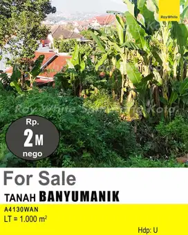 DIJUAL TANAH DI BANYUMANIK A4130